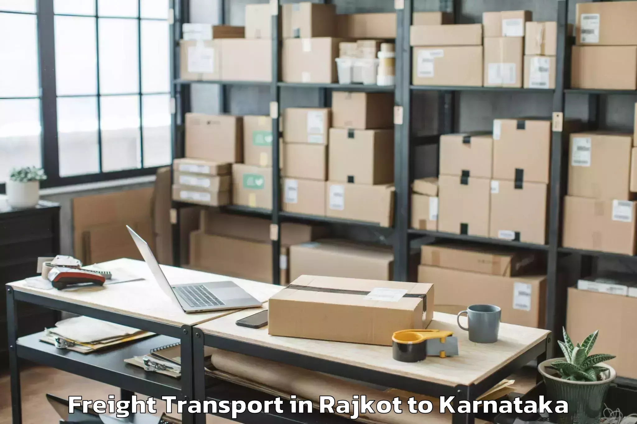 Hassle-Free Rajkot to Karnatak University Dharwad Freight Transport